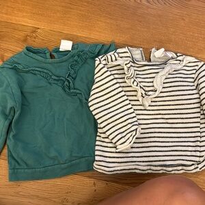 Lot of 2 Zara girl sweater/sweatshirts